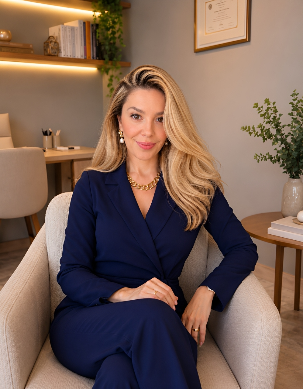 Ana Rocha Esteves em seu consultório